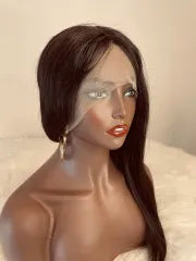Straight T-Part Transparent Lace Front Human Hair Wig